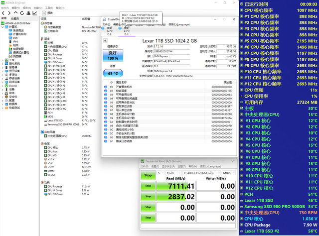 键盘|主板自带M.2散热片是鸡肋？看看B660迫击炮+PCIe4.0固态上机实测