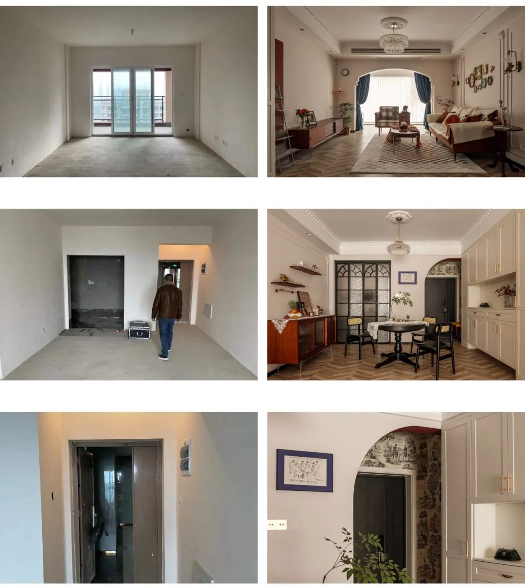 装修案例 | 132㎡法式复古风情,夫妻2人演绎一场永不褪色的日常浪漫