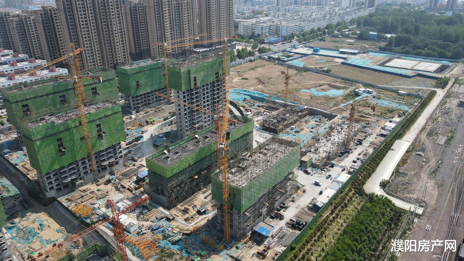 濮阳|航拍看盘!濮阳5月楼盘工程进度播报!