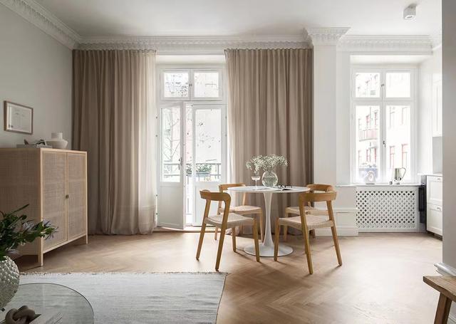 30岁瑞典女人58㎡的一室公寓，温柔米色调，那叫一个温馨，超喜欢