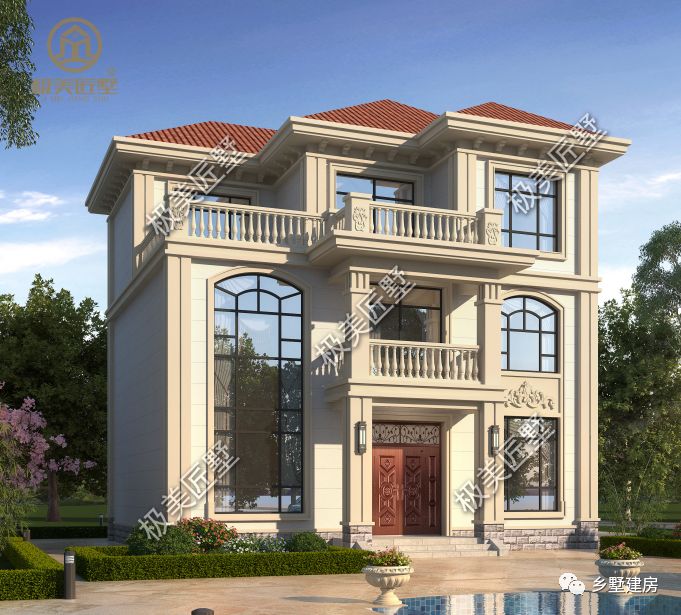 造价30W，11.6X10.3米简欧风格别墅，属于家的惬意和温馨