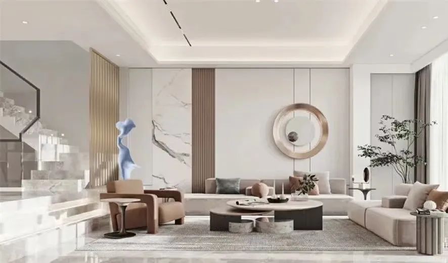 别墅装饰 | 现代轻奢风格287平米别墅装修案例