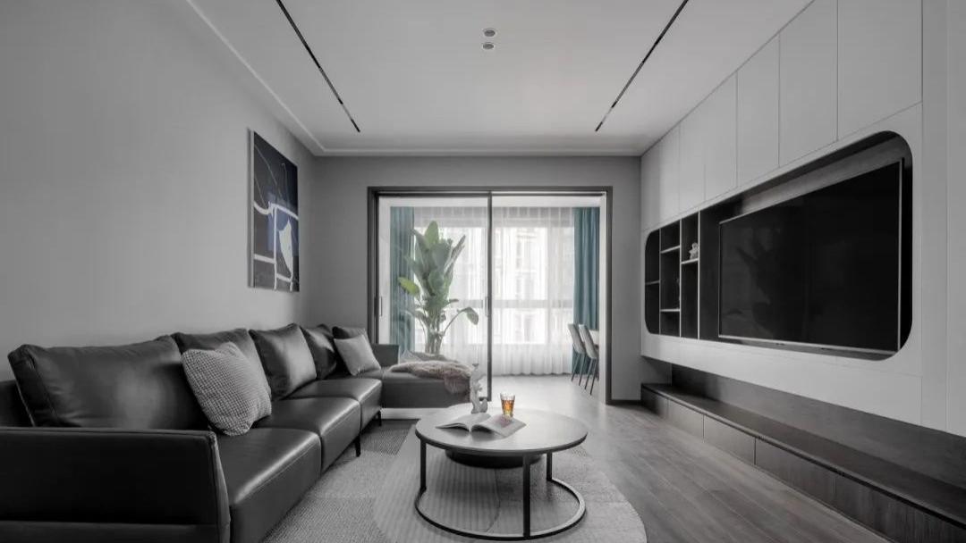 能藏还能收：这个120m2极简现代风，当代年轻人的简约之家！