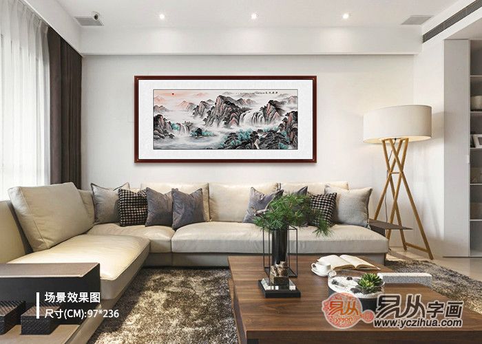 如何挑选客厅字画,这样选才能给生活带来颜色和层次感