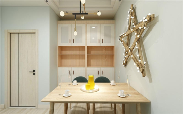 89平北欧风格装修效果,蓝色调装扮,特有情调,舒服极了!