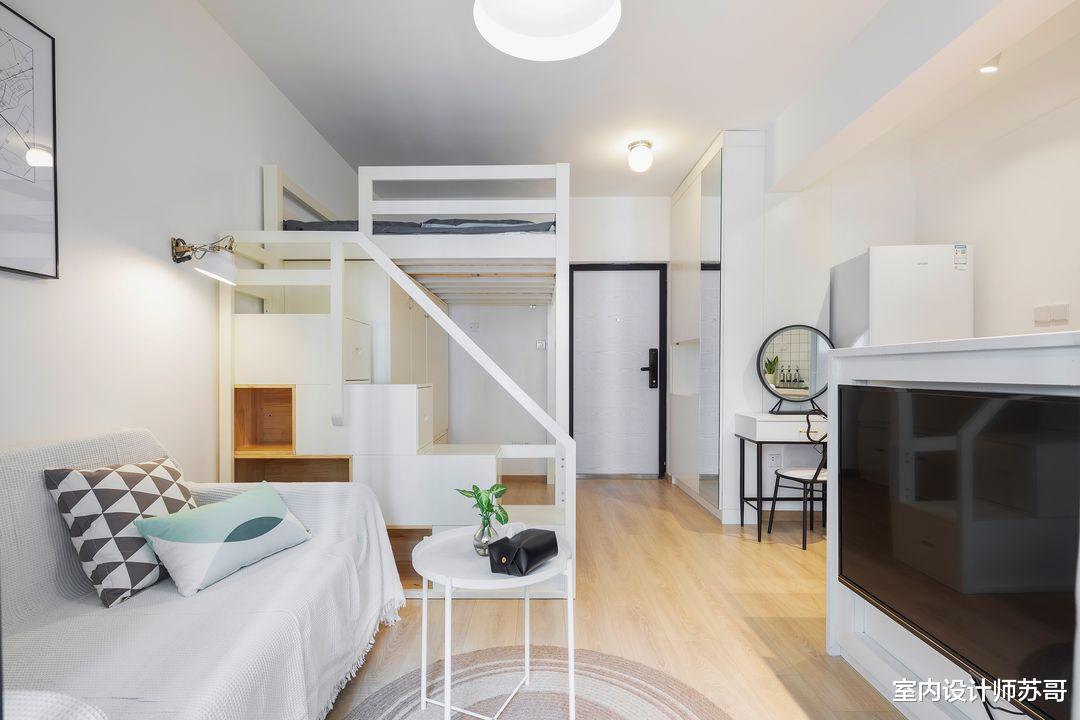 爆改24平方米独居空间,用美式风情勾勒,打造一人居