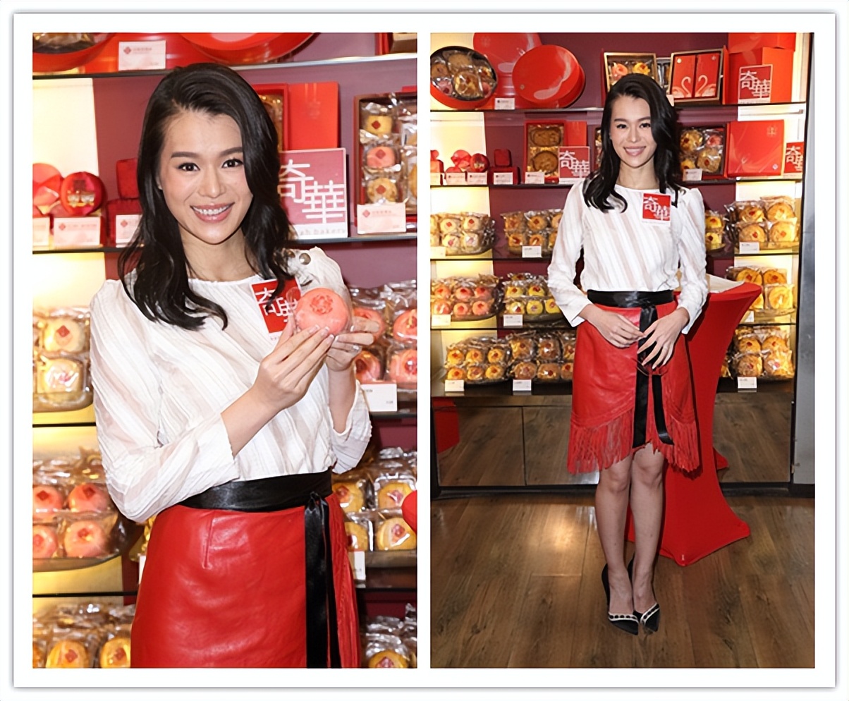 张扬|胡杏儿不愧是港姐，人到中年还是很美，穿红色服装美的张扬