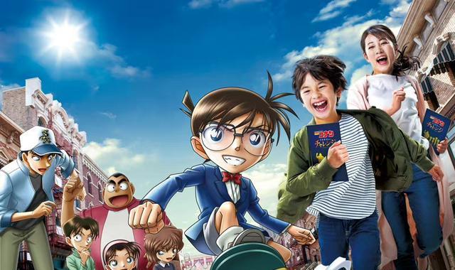 名侦探柯南|名侦探柯南USJ主视觉图公开，真人cos高木佐藤，体验安室透的跑车