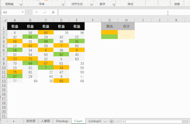 办公指南丨Excel按颜色求和，其实简单！