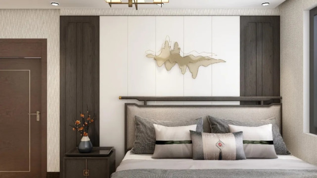 70平二居室高端显大气的新中式风格，让我心动不已