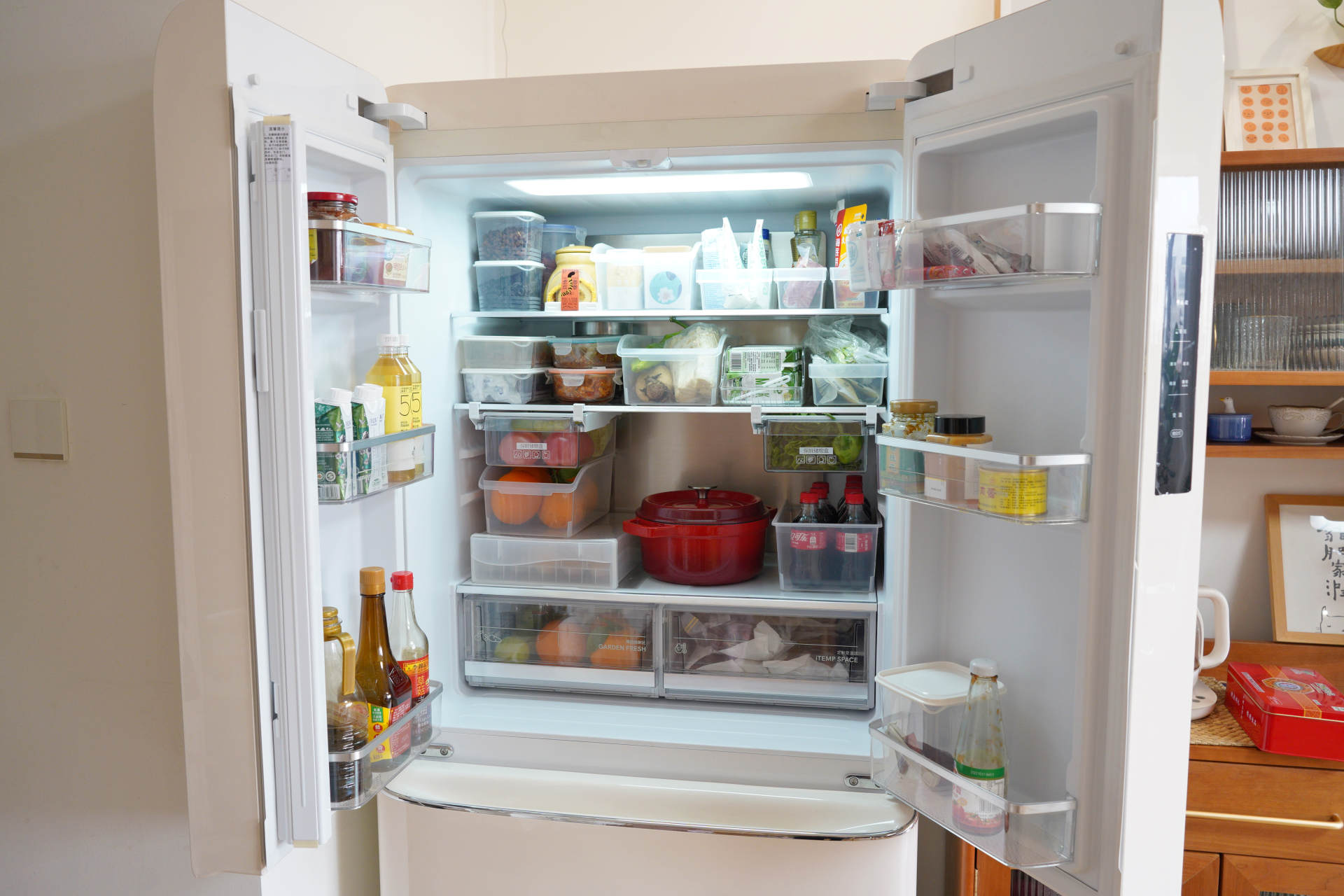花了不到150，冰箱容量翻一倍！超实用的冰箱扩容收纳教程来了