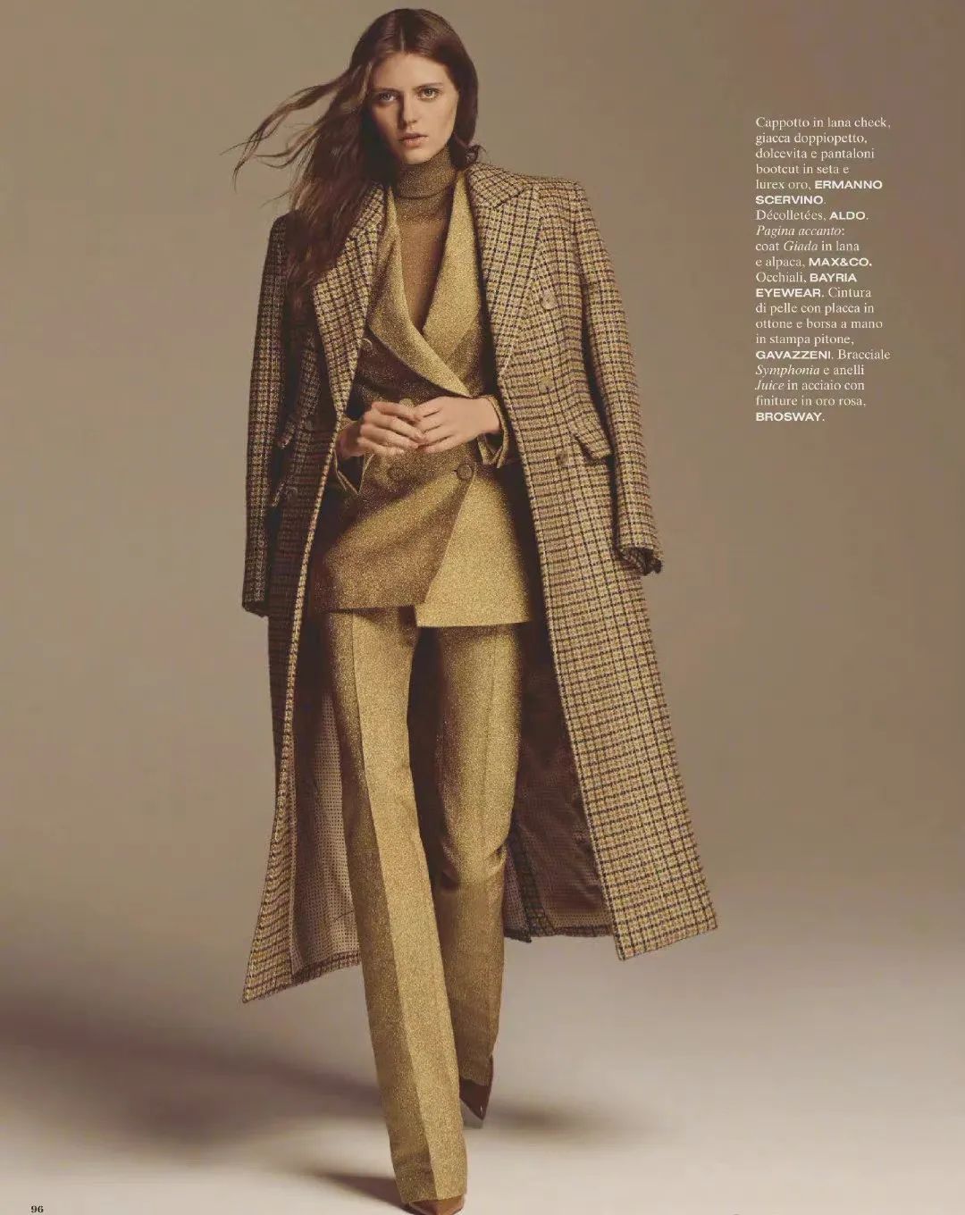 西装|大衣+西装，秋冬时尚大女人的穿搭，高级有态度 !