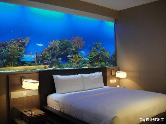 如今一个比一个会装修,喜欢养鱼或海洋的,家里6处试用水族箱端景