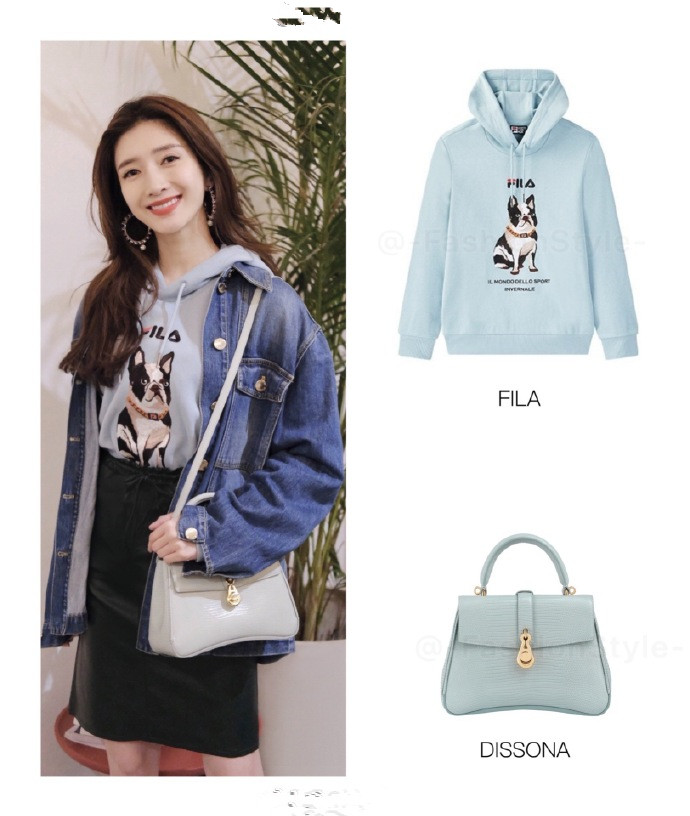 李沁|李沁这件牛仔服也太好看了！这套穿搭全身上下都深深戳到我了 。