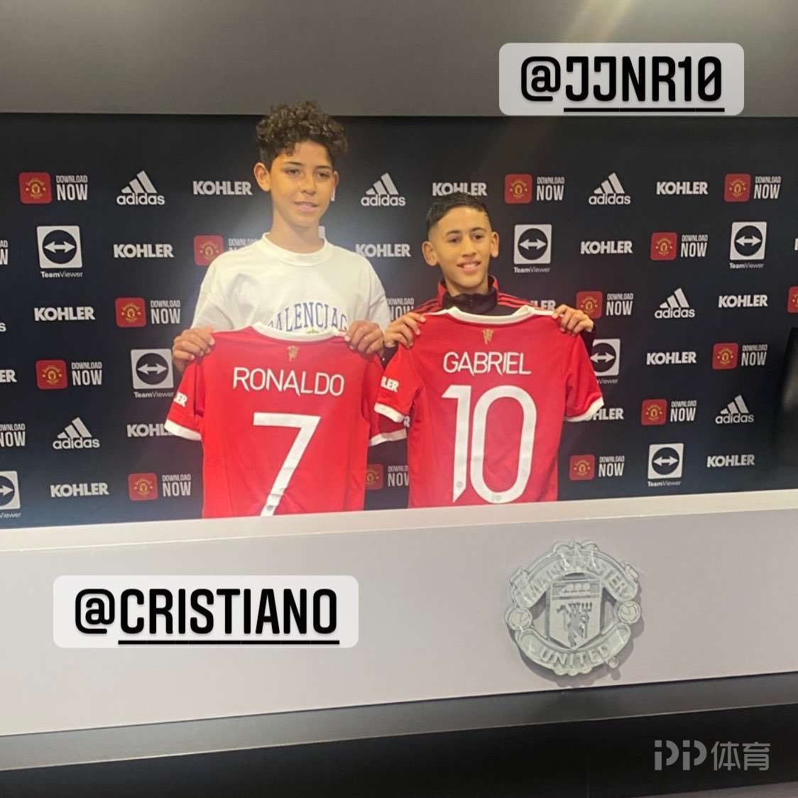 李磊|新CR7！迷你罗正式加盟曼联U12 7号球衣！承接老爸影响力