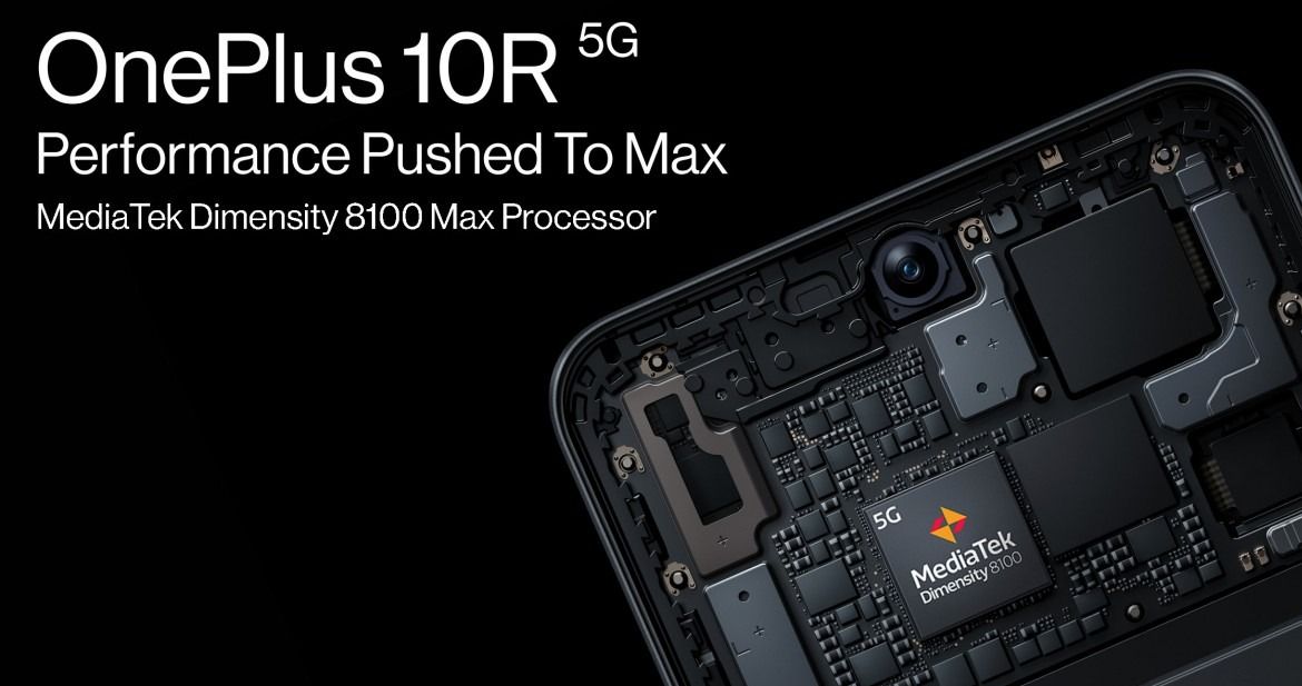 AMD|OnePlus 10R 搭载 Dimensity 8100 Max 芯片组