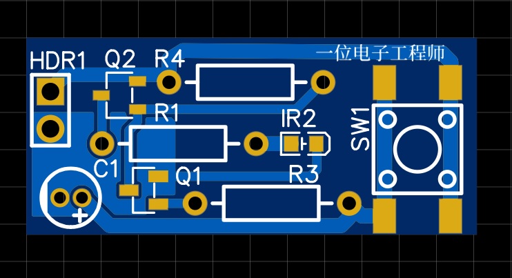 |经典电路设计二十一：用三极管设计一个枕边LED方便灯的制作方案