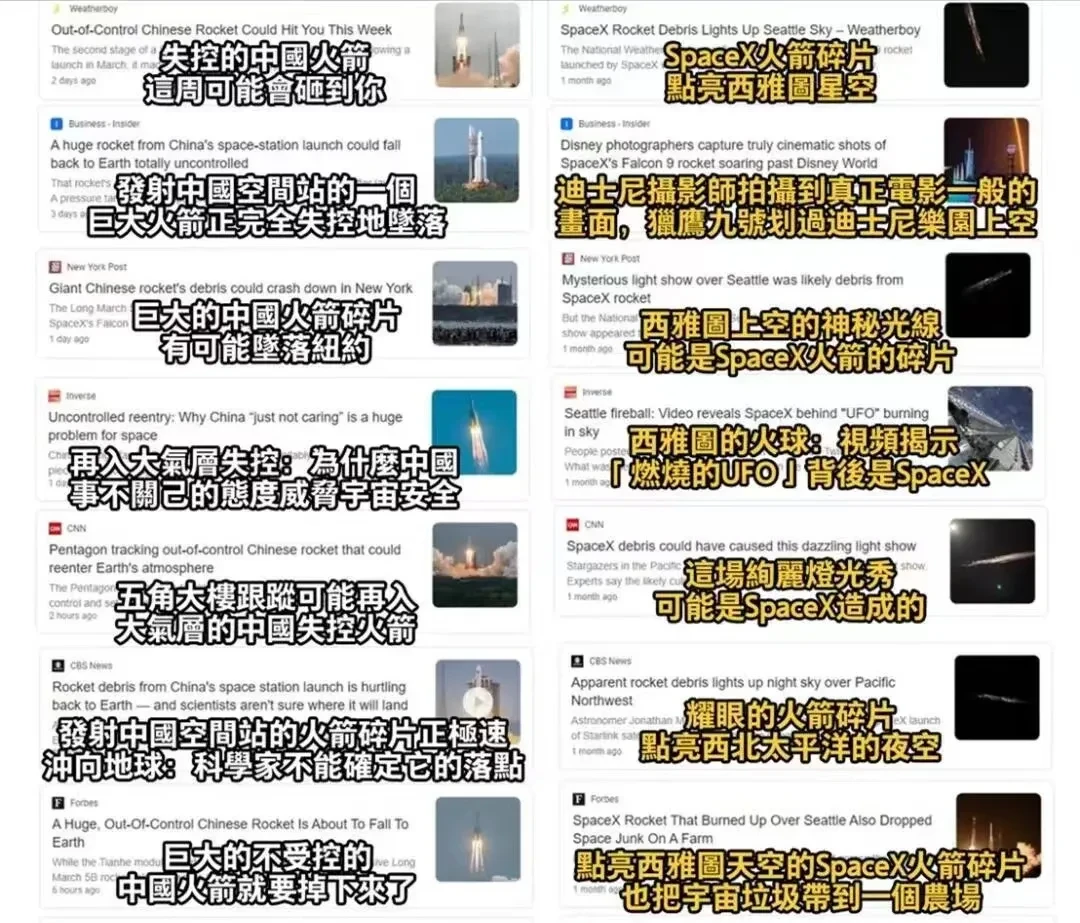 每次CZ-5B发射后都炒作火箭撞地球! 梦天舱发射: 时代周刊评价最高