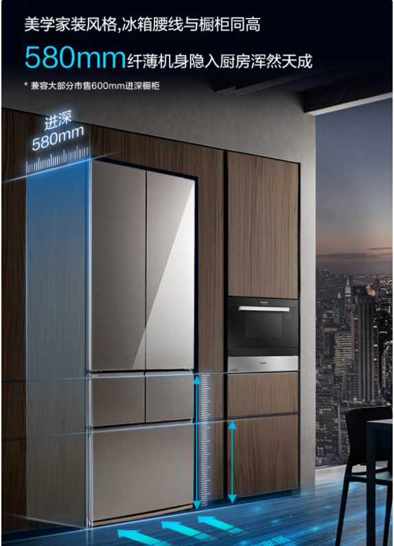 完美兼顾颜值和实用,松下纤尚·BIG box对开门系列冰箱登顶颜值高峰