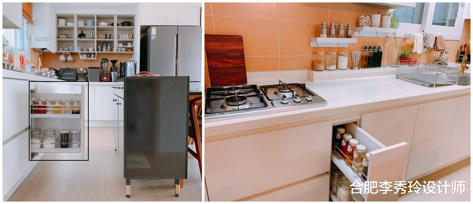 发现一位韩国主妇的厨房,物品很多却丝毫不杂乱,规划得有条有理