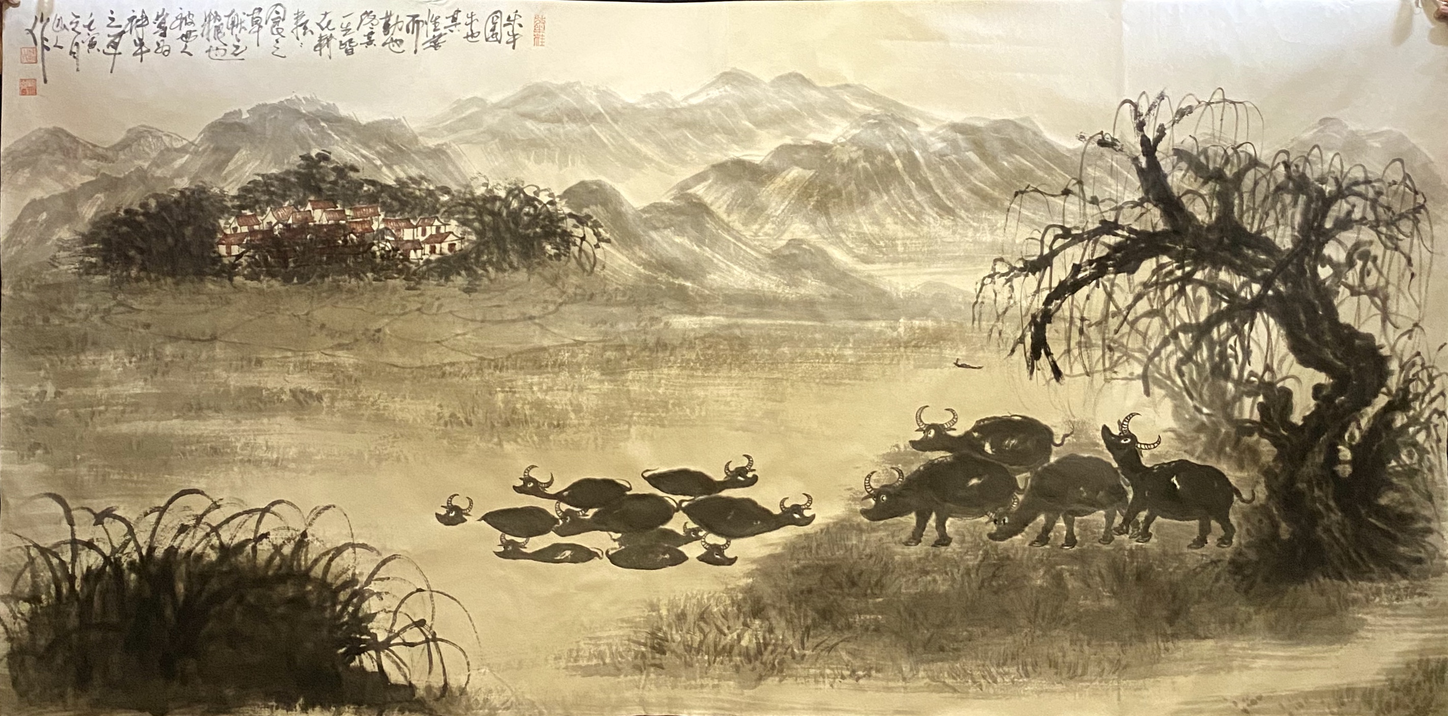|在中国当代国画收藏市场大受追捧，国画大师朱祖国国画作品系列欣赏