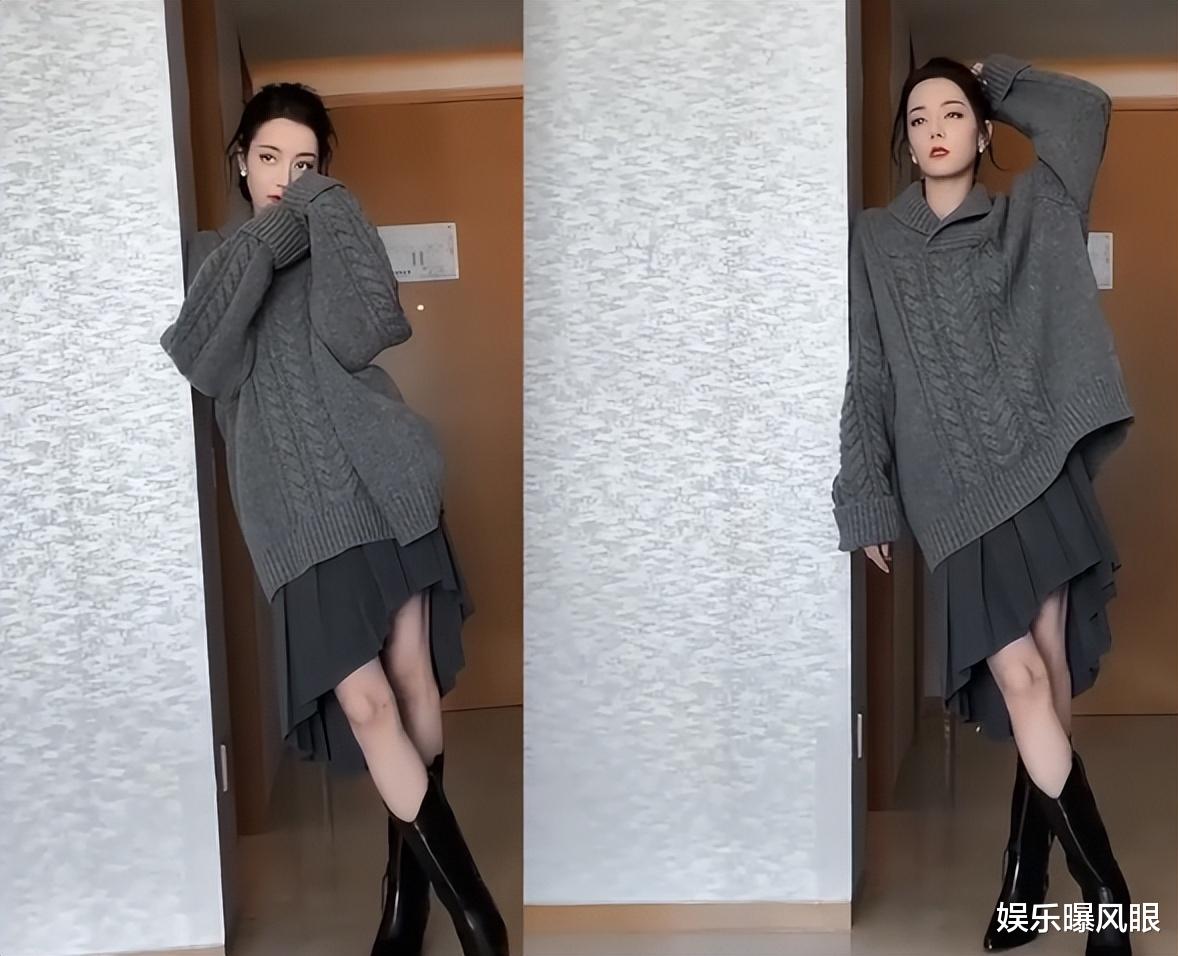 迪丽热巴|热巴新春大片上线!穿宽松毛衣再陷怀孕传闻,网友:劈叉也不好使