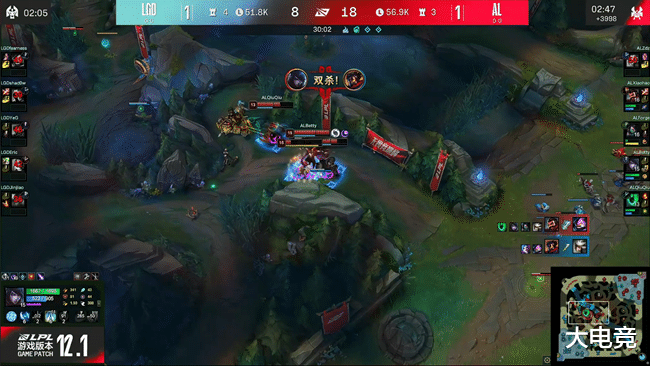 LGD|LOL-LPL:Betty厄斐琉斯清辉夜凝融化众生,AL让一追二击败LGD