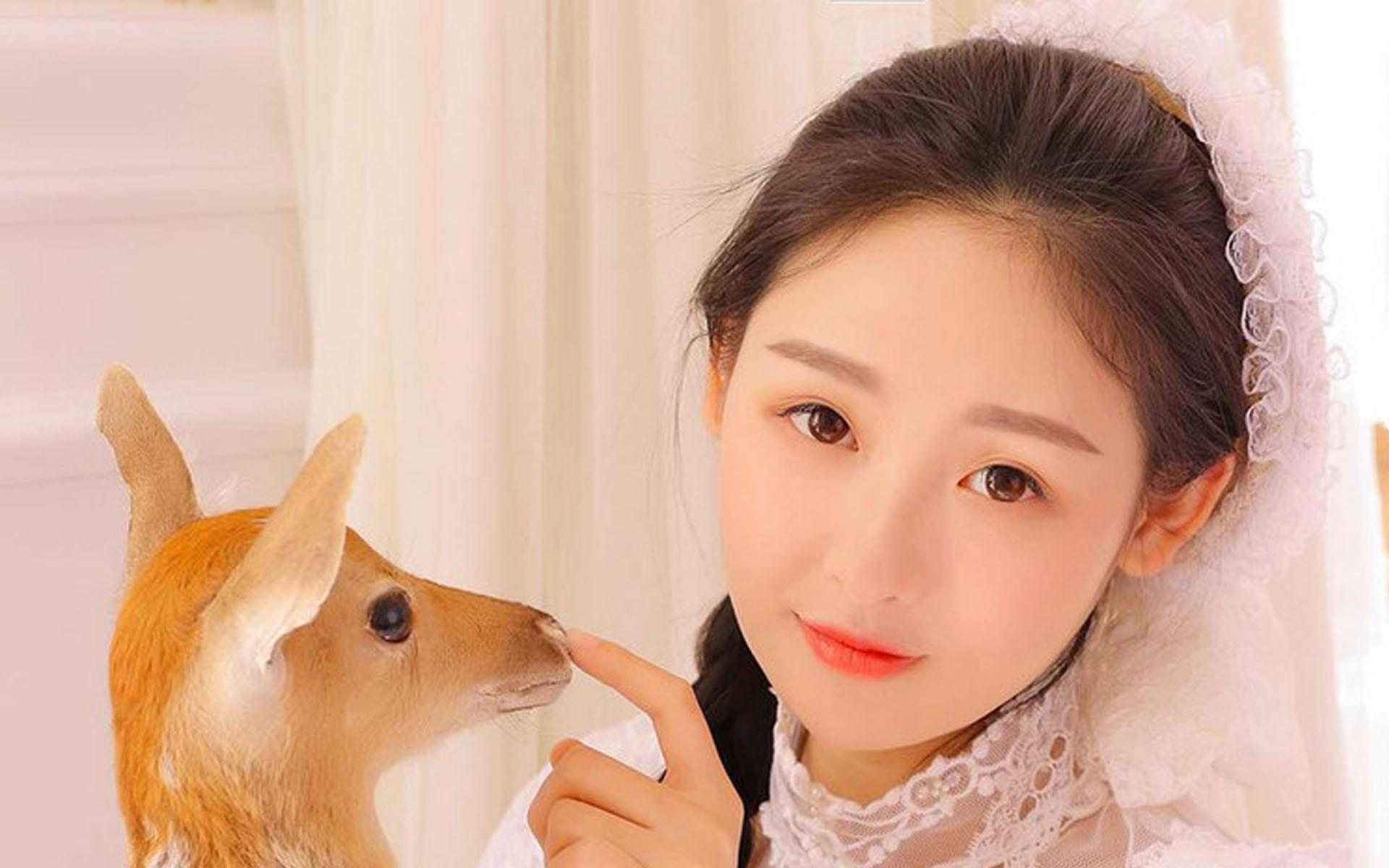 |靓丽唯美温柔少女,漂亮好看