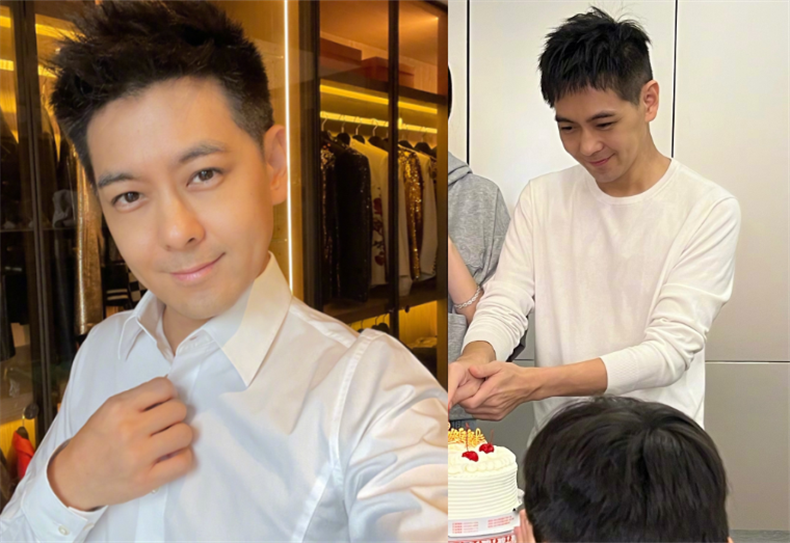 林志颖|48岁林志颖晒庆生照，身形消瘦脸部恢复如初！右手仍无力切蛋糕