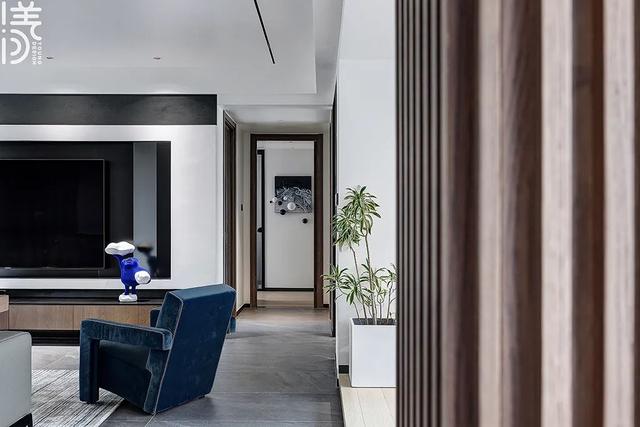 160㎡现代简约,低调灰色+安静蓝色,营造优雅舒适的家