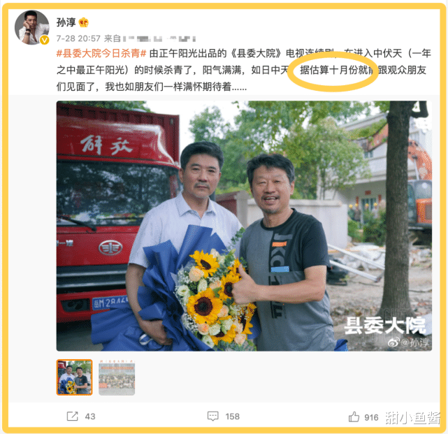 县委大院|《县委大院》否认已定档，资深演员曾说10月播，剧王仍需等待