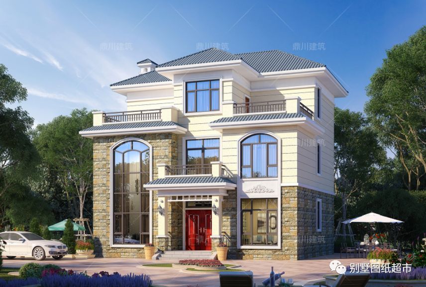 农村三层自建小洋楼，2022年开春建房就选这7套户型，户型风水好