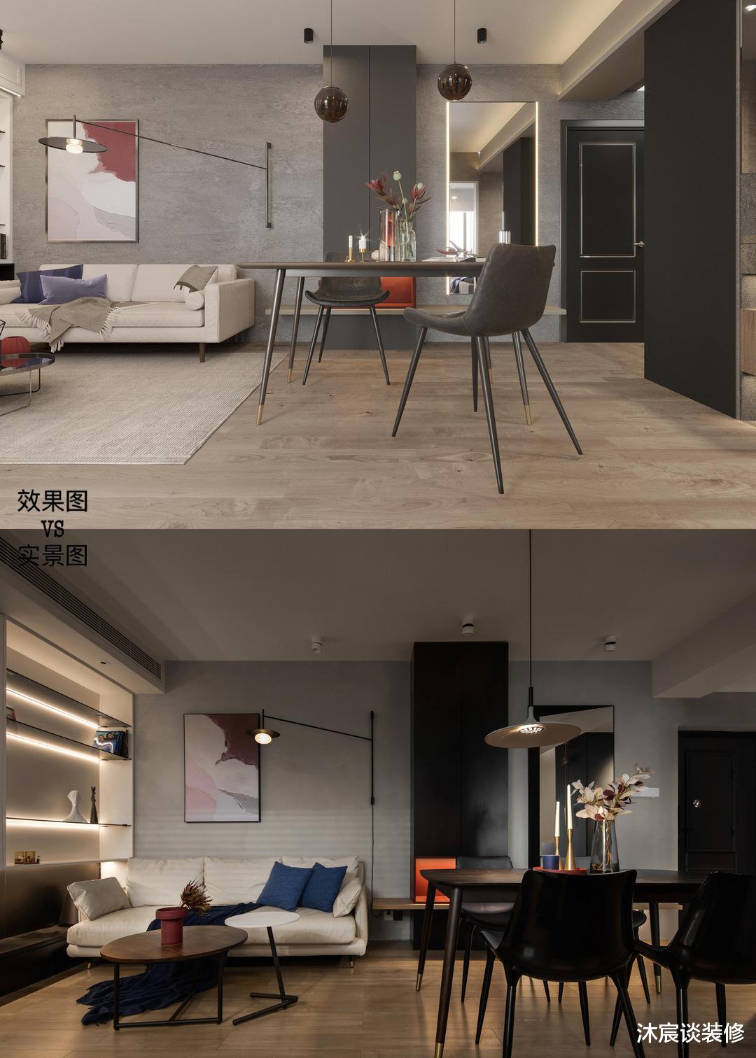 高度还原效果图,深圳白领的新家,室内简约大方,乐得直拍手称赞