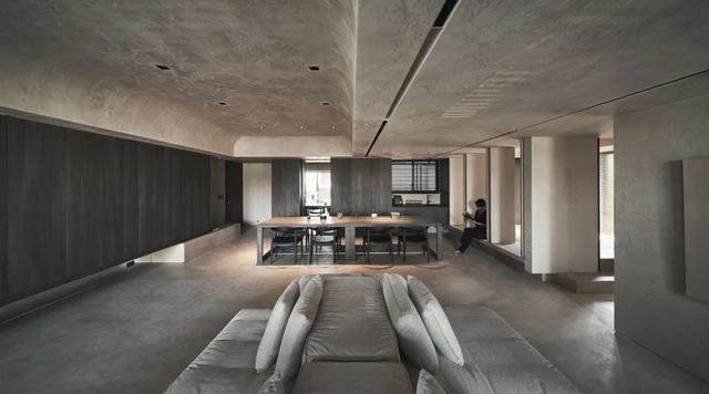 120㎡极简朴素,淡淡的水泥灰,自然禅意的生活空间