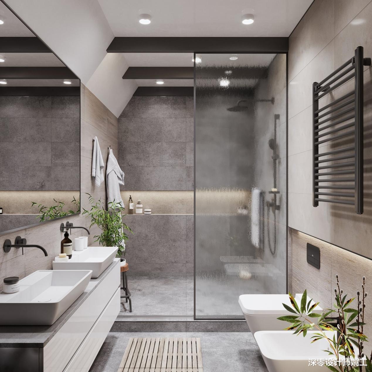 下次卫生间再装修，这5处细节我一定给安排上，超白玻玻颜值好高