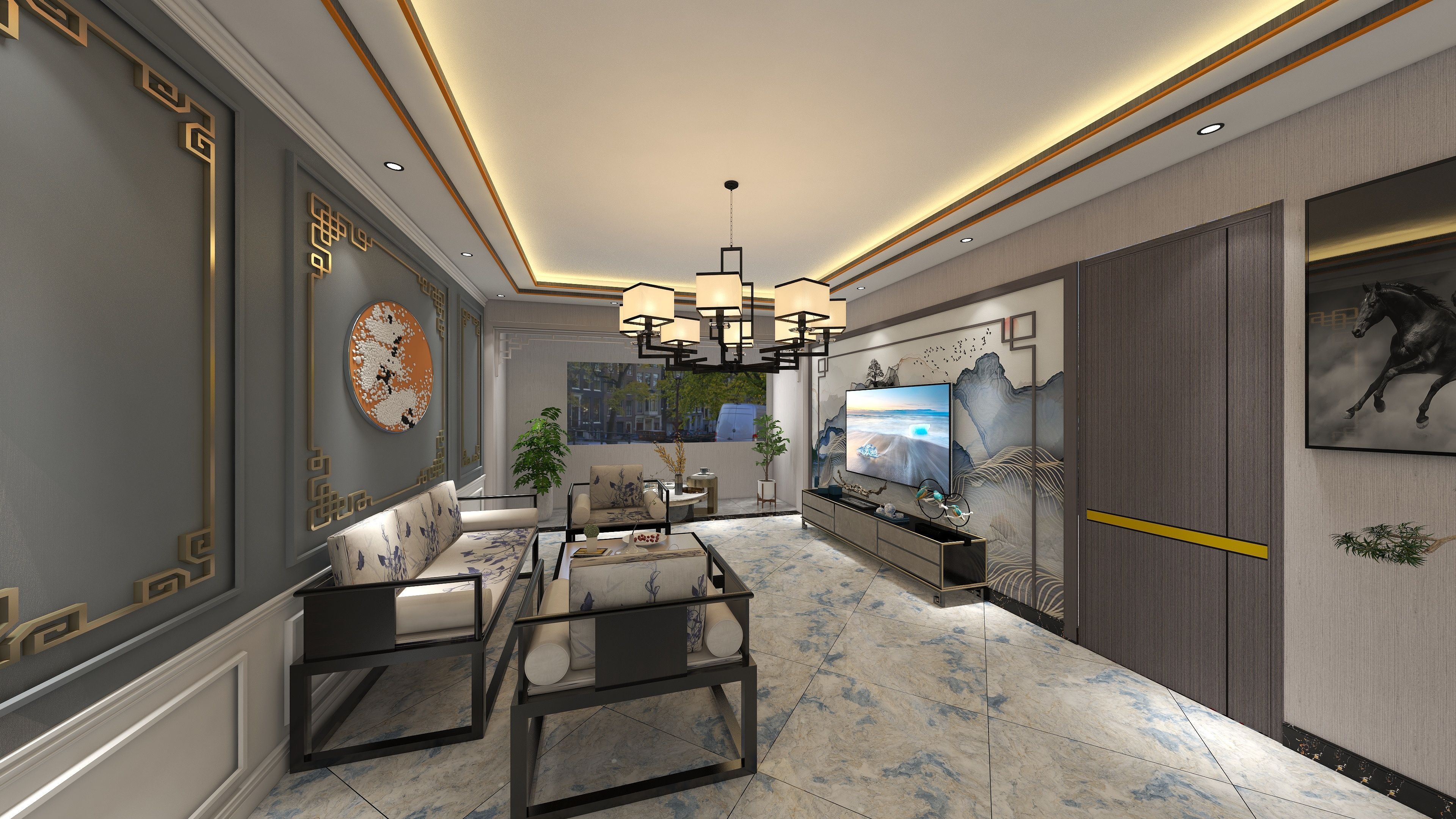 新中式装修的艺术与美感更能体现人的素质,修养和品味