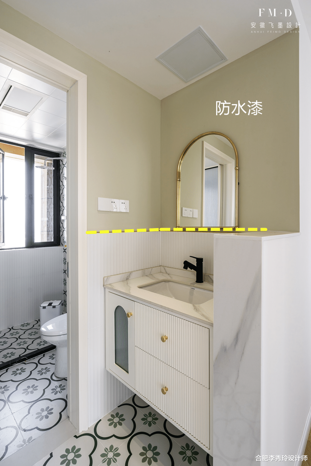 卫生间三式分离学他家:双洗漱台外移,组合立柜成L型多功能干区