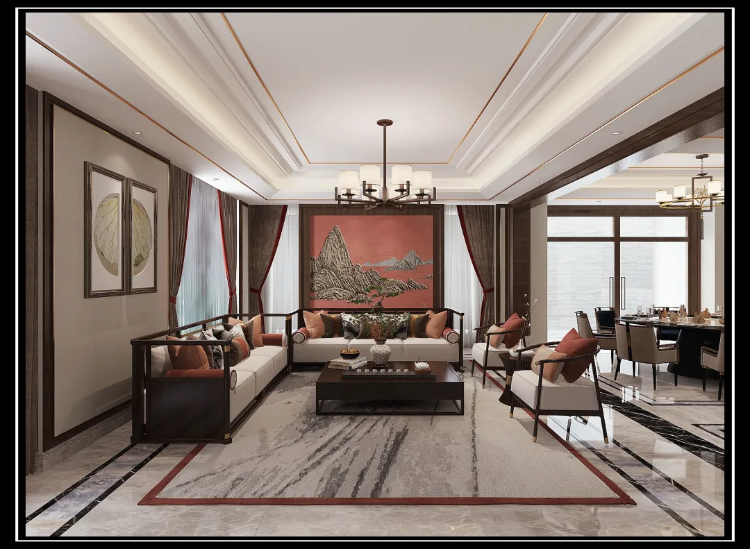 【鲁班装饰】云玺大宅600㎡联排别墅简约现代风格,足慰风尘