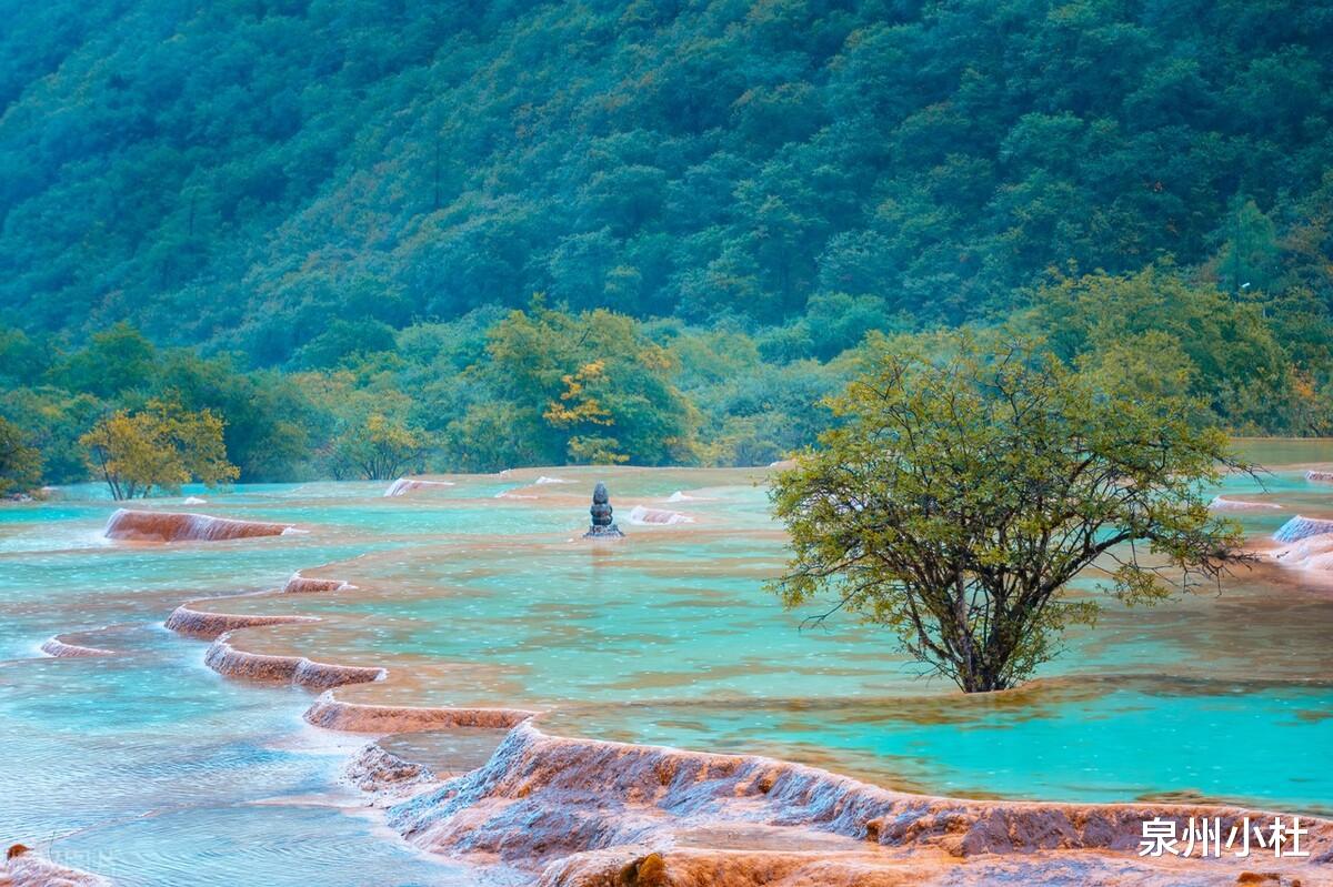 乡村旅游|鬼斧神工的自然奇景,黄龙,真正的“人间瑶池”