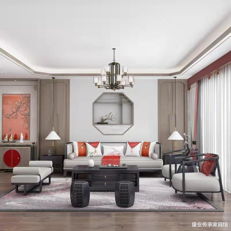 用鸳鸯红装点家居，让我们与华贵奢美的新中式来一场浪漫约会