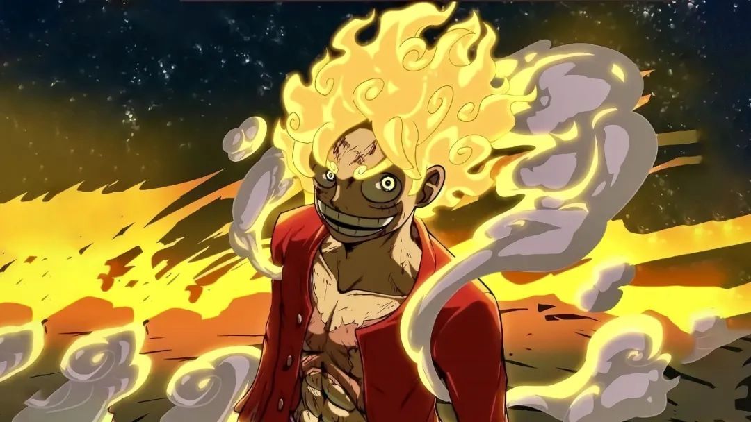 路飞|海贼王1045话，路飞化身通天巨人，尼卡果实无限体力，凯多被玩成了跳绳