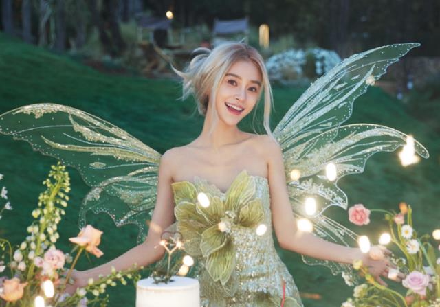 Angelababy|baby精灵造型宛如仙子，生图尽显疲态肋骨分明，网友：想买点煲汤