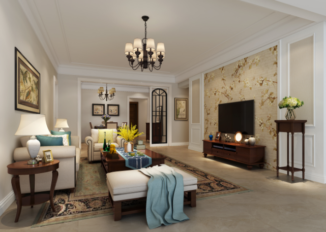 140平欧式风四居室，一场梦想与现实的交织，形成梦幻的家居空间