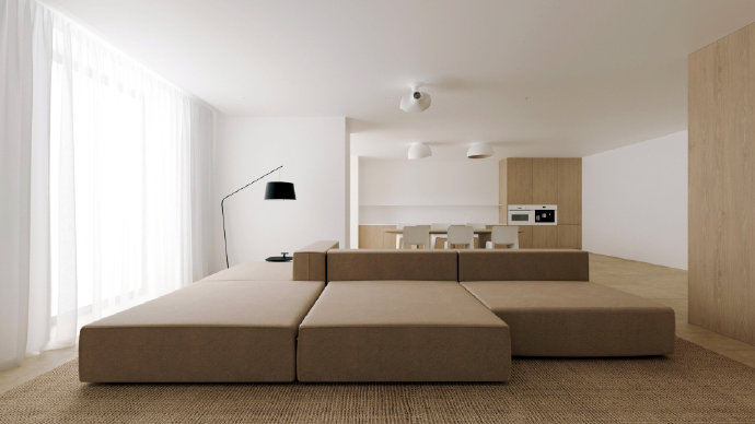 真正的极简风，是做到断舍离不多买物品，家越空无一物越高级舒适