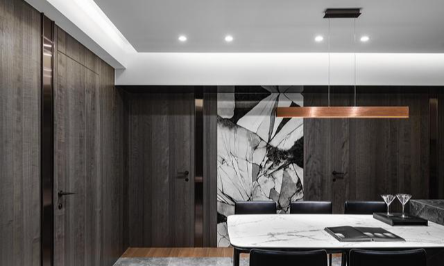 149㎡三居室新家，巧妙将客厅和书房一体化，使用后才知道真的很爽