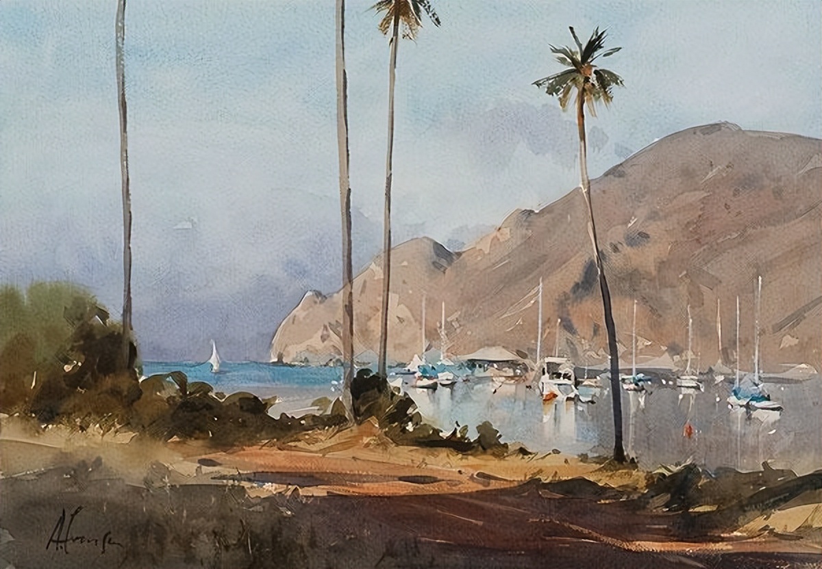 安迪|Andy Evansen(安迪)的水彩作品简约、明快、大气,非常有味道