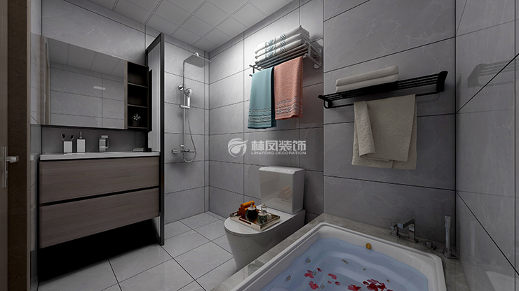 保利中粮堂悦1402现代风格装修,家的感觉就是这样。