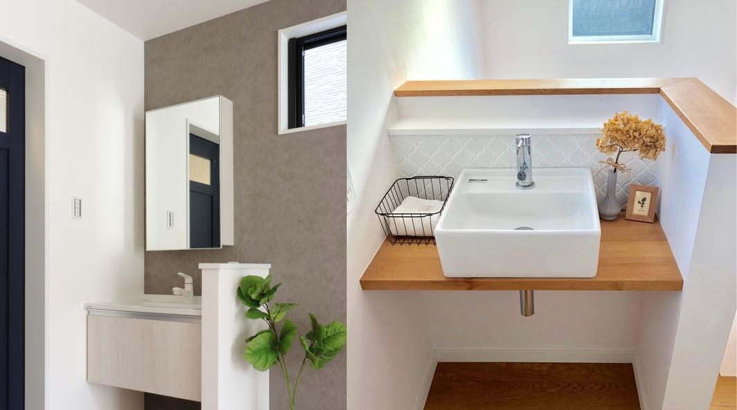 洗漱台往外移,聪明的人都知道,再砌90公分矮墙,又多一处收纳区