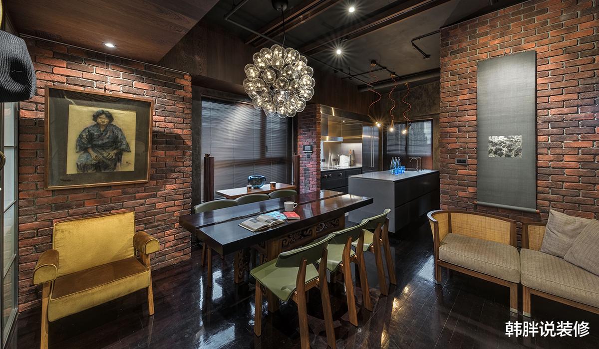 66㎡小户型新房,全屋贴满红砖,朴实无华,却又复古迷人