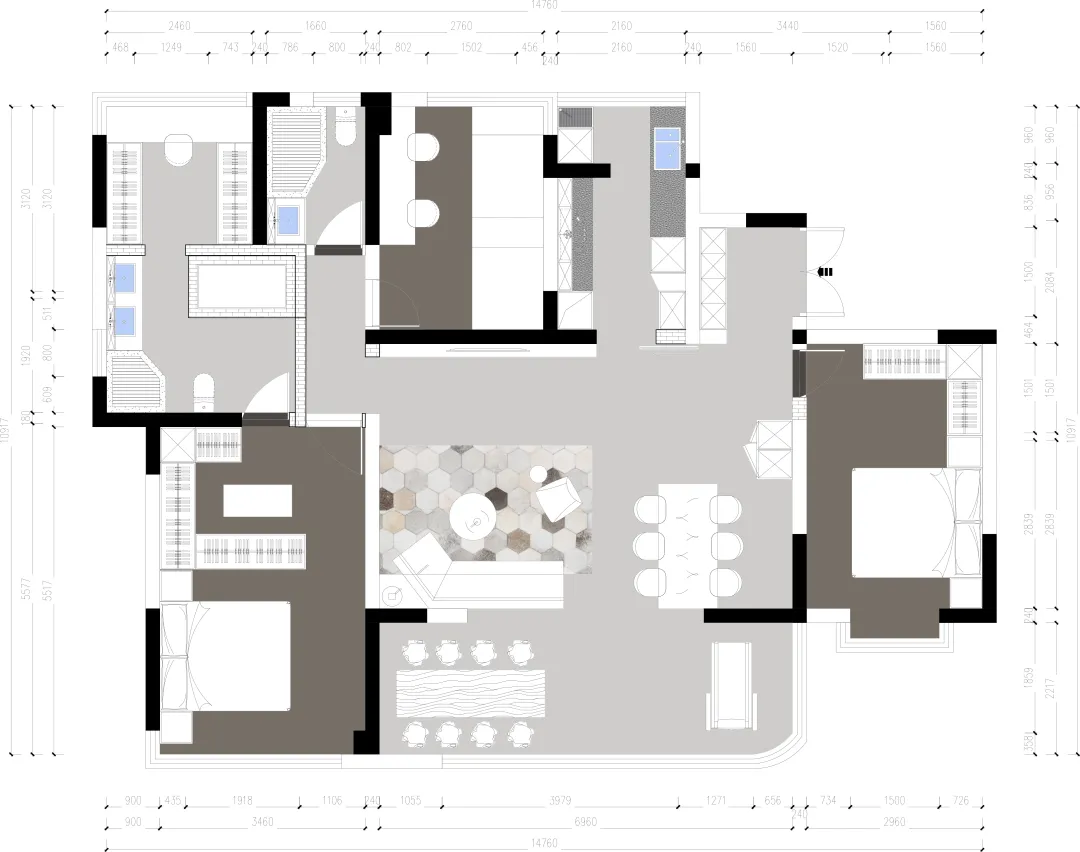 【鲁班装饰】山语桃源 143㎡现代风，生活的诗意